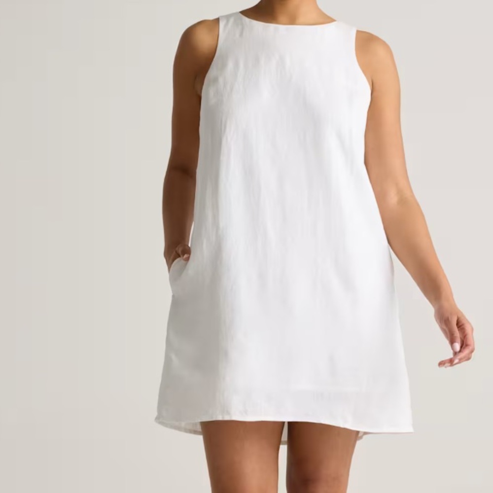 Abercrombie & Fitch White linen dress